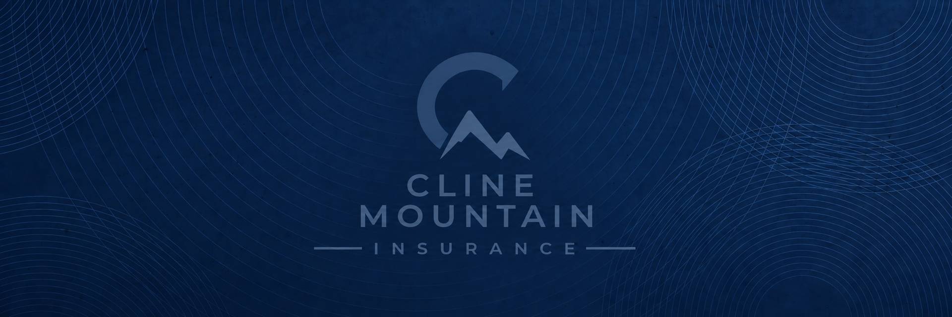 Cline Mountain Insurance logo on a dark blue background